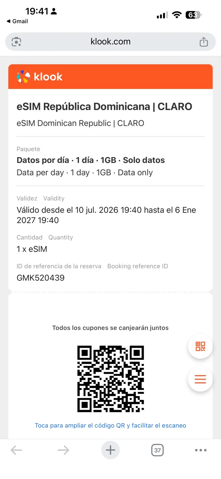 Test de Klook 4